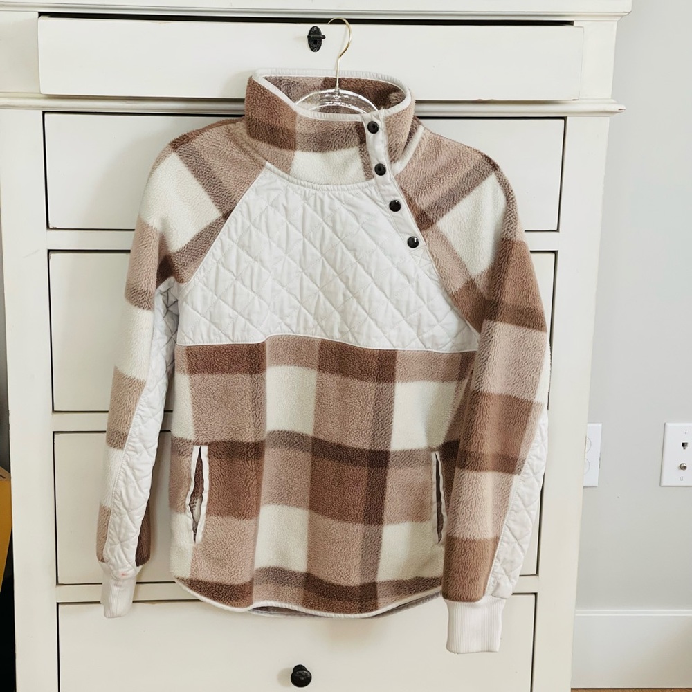 Abercrombie & Fitch Button pullover fleece